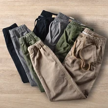 Autumn and Winter Men's Cotton Leggings Paratrooper Leggings Khaki Canvas Pants Loose Casual Three-dimensional Overalls 
Autumn and Winter Men's Cotton Leggings Paratrooper Leggings Khaki Canvas Pants Loose Casual Three-dimensional Overalls