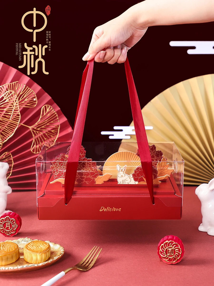 2024 Chinese New Year Mid-Autumn Moon Cake Packaging Box Retro Chinese Red And Gold Creative Three-Dimensional Floral Gift Boxes
2024 Chinese New Year Mid-Autumn Moon Cake Packaging Box Retro Chinese Red And Gold Creative Three-Dimensional Floral Gift Boxes