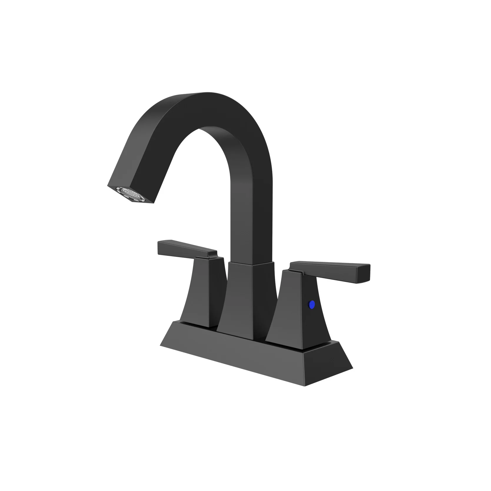 

4 Inch American Brushed Nickel Washbasin Faucet Toilet Hot Cold Mixer Tap Matte Black Double Handle Double Holes Basin Faucet