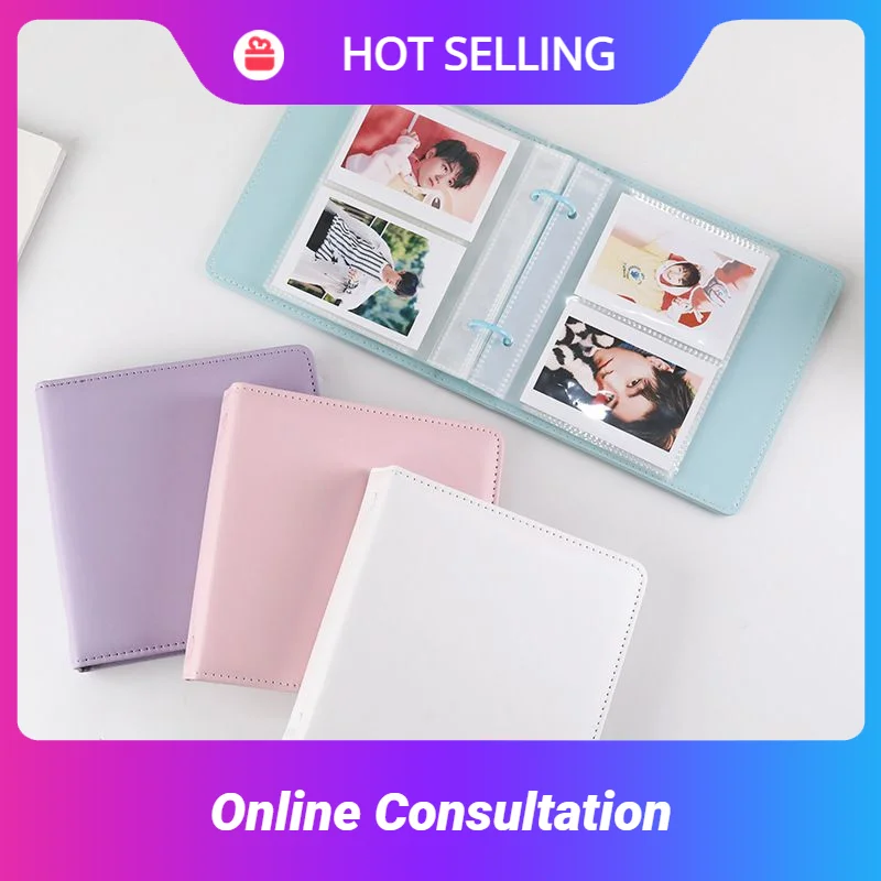 

3/5 Inch 100/50 Pockets Photo Album Pu Cover Kpop Photocard Binder Collect Book Korea Card Holder Instax Mini Album For Stamps