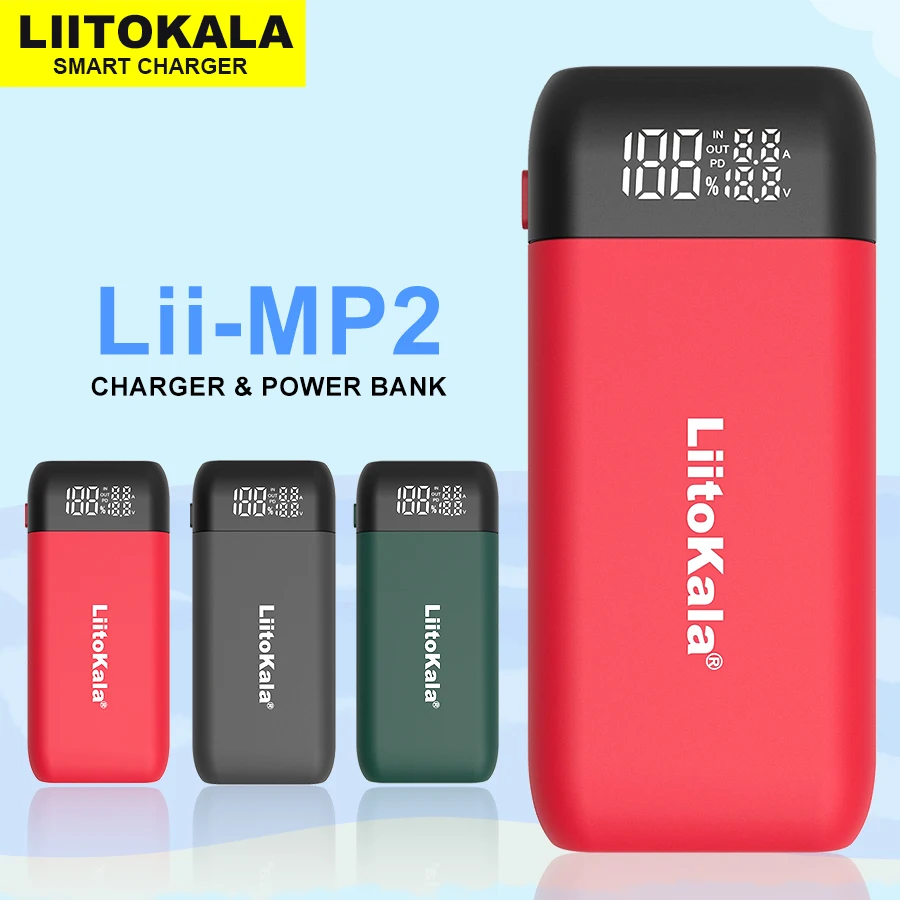 New LiitoKala Lii-MP2 18650 21700 Rechargeable Battery Charger And Power Bank QC3.0 Input/Output Digital Display
New LiitoKala Lii-MP2 18650 21700 Rechargeable Battery Charger And Power Bank QC3.0 Input/Output Digital Display
