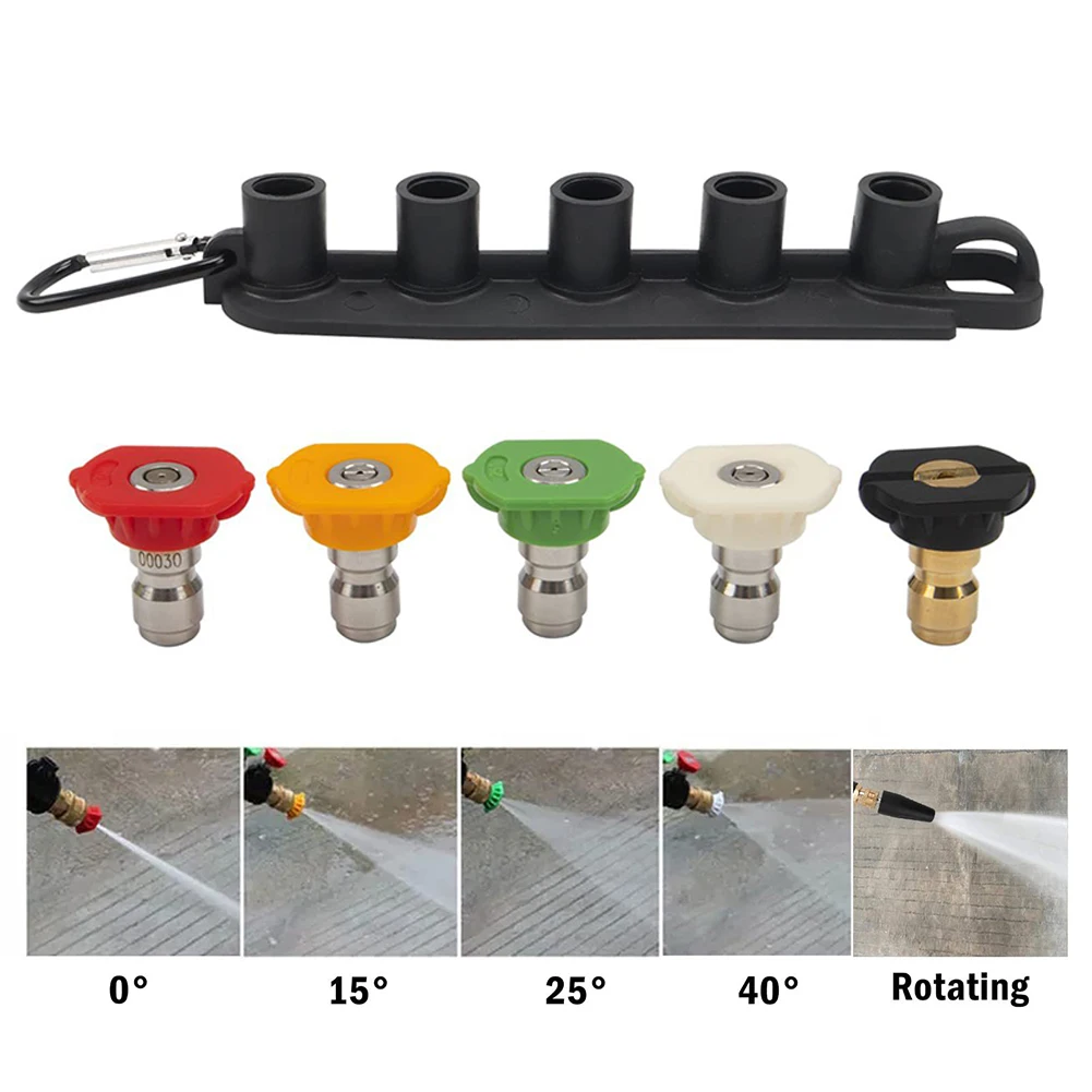 Universal Electric Pressure Washer Spray Wand Replacement Kit With 5 Nozzles Home Power Tool Accessories
Universal Electric Pressure Washer Spray Wand Replacement Kit With 5 Nozzles Home Power Tool Accessories