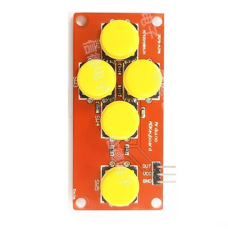 AD Keyboard Analog Five-key Module Electronic Block Analog Button 5-bit Arduino Sensor Expansion Board NEW
AD Keyboard Analog Five-key Module Electronic Block Analog Button 5-bit Arduino Sensor Expansion Board NEW