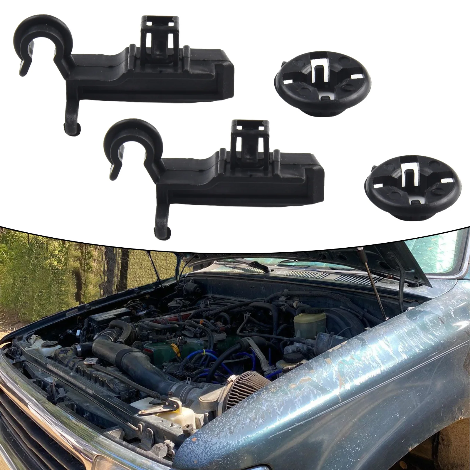 Clamp Clips 53452-02060 Accessories Prop Replacement Rod Clips Stay Holder 2 Set Black Bonnet For Toyota Durable
Clamp Clips 53452-02060 Accessories Prop Replacement Rod Clips Stay Holder 2 Set Black Bonnet For Toyota Durable