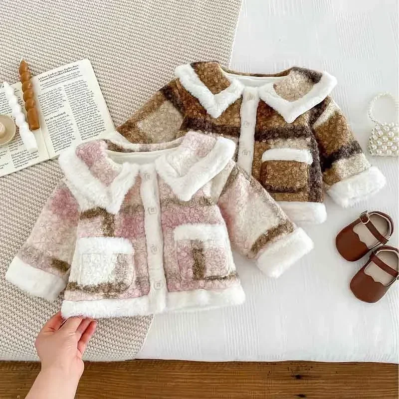 New Winter Children Girl Coat 0-4Years Princess Kids Long Sleeve Woolen Plaid Fleece Thicken Warm Cardigan Outerwear Clothes INS
New Winter Children Girl Coat 0-4Years Princess Kids Long Sleeve Woolen Plaid Fleece Thicken Warm Cardigan Outerwear Clothes INS