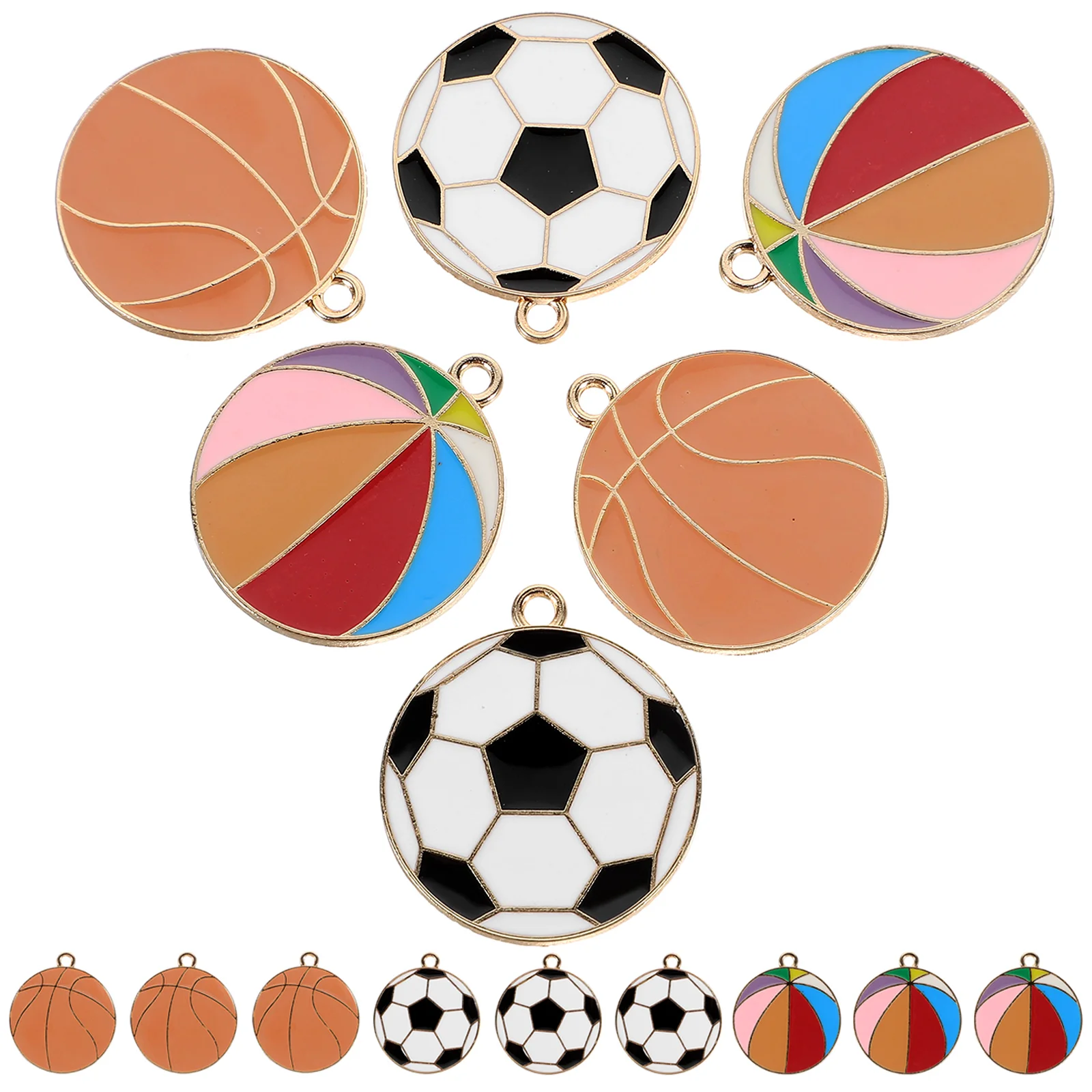 15pcs Cute Charms Sports Ball Shaped Pendants Jewelry Charms DIY Earrings Accessories
15pcs Cute Charms Sports Ball Shaped Pendants Jewelry Charms DIY Earrings Accessories