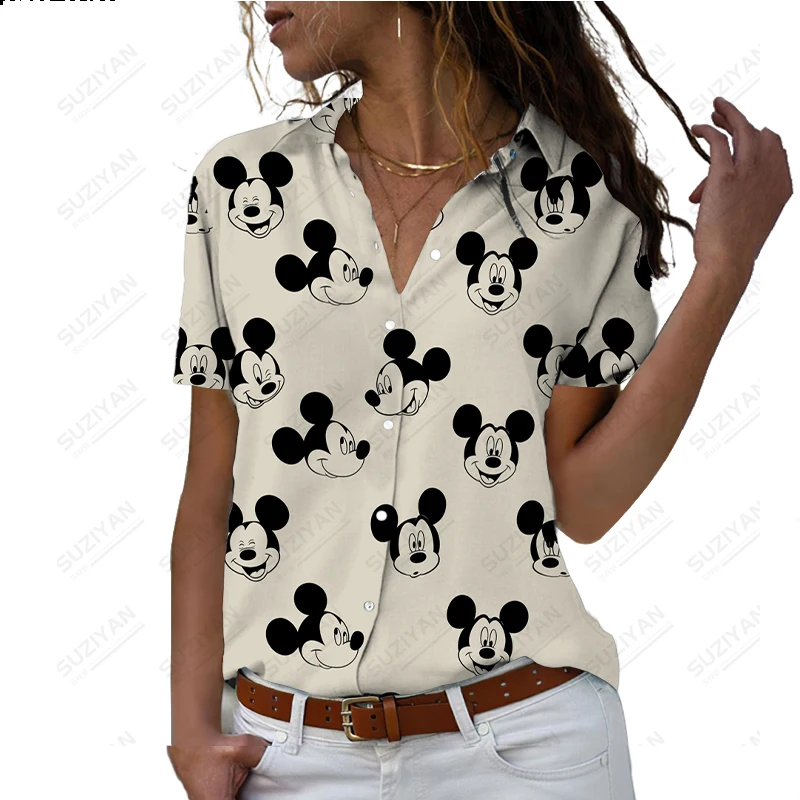 Spring Disney Minnie Women's Short Sleeve Shirt Button Cardigan Elegant 3D Printed Breathable Women's Fragmented Chiffon Shirt
Spring Disney Minnie Women's Short Sleeve Shirt Button Cardigan Elegant 3D Printed Breathable Women's Fragmented Chiffon Shirt