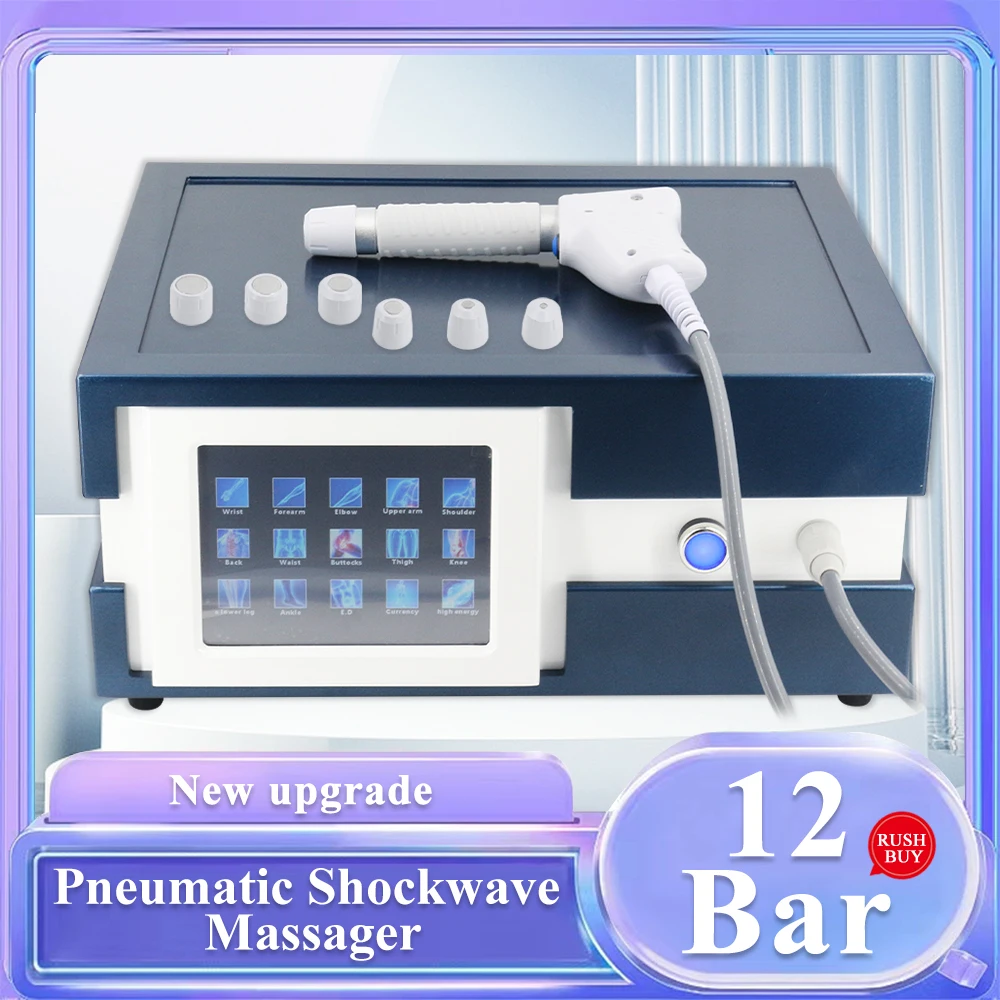 New Shockwave Therapy Machine For Sport Injury Pain Relieve Shock Wave ED Treatment High Quality Body Relaxation Massager 12Bar
New Shockwave Therapy Machine For Sport Injury Pain Relieve Shock Wave ED Treatment High Quality Body Relaxation Massager 12Bar