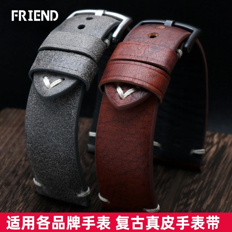 8888Retro Real Leather Watch Strap for Rudder Little Red Flower Seiko Canned Hamilton Airlines Leather Watch Strap 20 22mm
8888Retro Real Leather Watch Strap for Rudder Little Red Flower Seiko Canned Hamilton Airlines Leather Watch Strap 20 22mm
