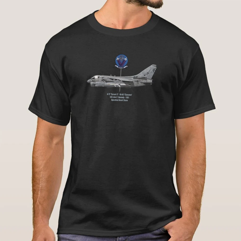 A-7E Corsair II Attack Fighter VA-46 "Clansmen" Attack Squadron T Shirt. New 100% Cotton Short Sleeve O-Neck T-shirt Casual Top
A-7E Corsair II Attack Fighter VA-46 "Clansmen" Attack Squadron T Shirt. New 100% Cotton Short Sleeve O-Neck T-shirt Casual Top