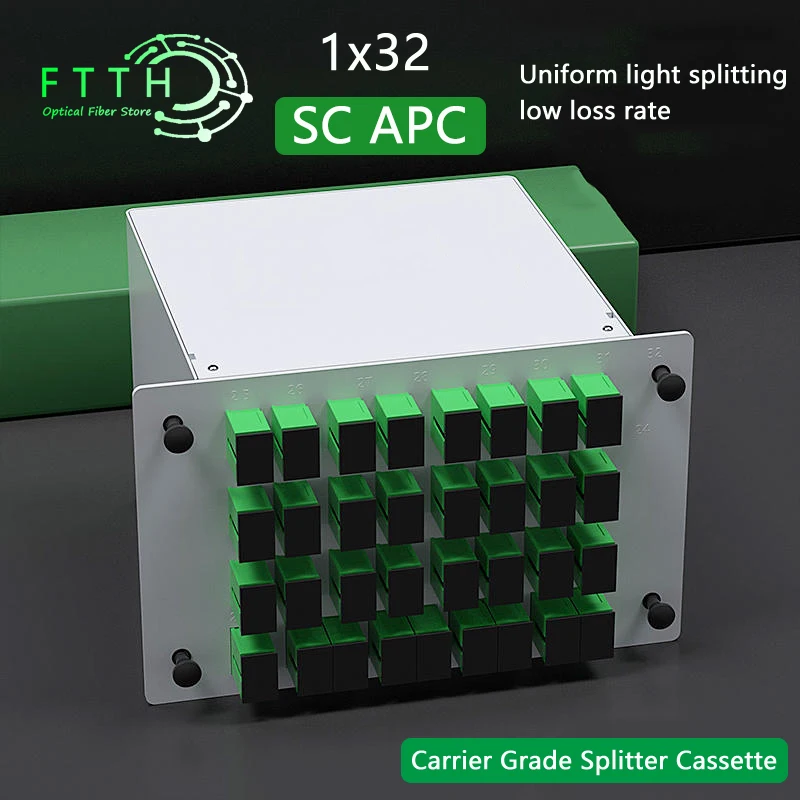 1x32 Box Cassette Card Inserting PLC Splitter Module 32 Ports Fiber Optical Splitter Branching Device
1x32 Box Cassette Card Inserting PLC Splitter Module 32 Ports Fiber Optical Splitter Branching Device