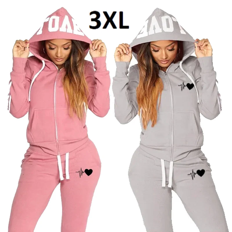 Women Fashion Striped Tracksuit 2 Piece Outfits Casual Printed Long Sleeve Zip Jacket Sports Set Sweat Hoodies+Sweatpants Suits
Women Fashion Striped Tracksuit 2 Piece Outfits Casual Printed Long Sleeve Zip Jacket Sports Set Sweat Hoodies+Sweatpants Suits