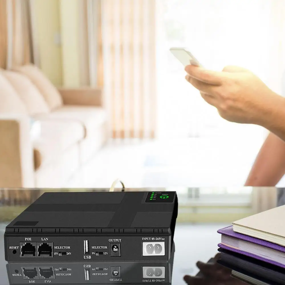 Generic 10400mAh Uninterruptible Power Supply UPS Backup Power Supply