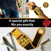 Magnetic Wristband with Strong Magnets Holds Nails, Drill Bit. Gift for Father, Boyfriend. Belt Screw Holder Tool Storage Wrist
Magnetic Wristband with Strong Magnets Holds Nails, Drill Bit. Gift for Father, Boyfriend. Belt Screw Holder Tool Storage Wrist