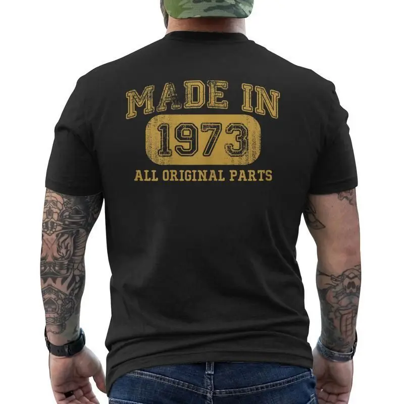 

Funny Made in 1973 50th Birthday Gifts Cassette Tape Vintage 1973 100%Cotton T Shirts Party Grandma Grandpa Present T-shirt Gift