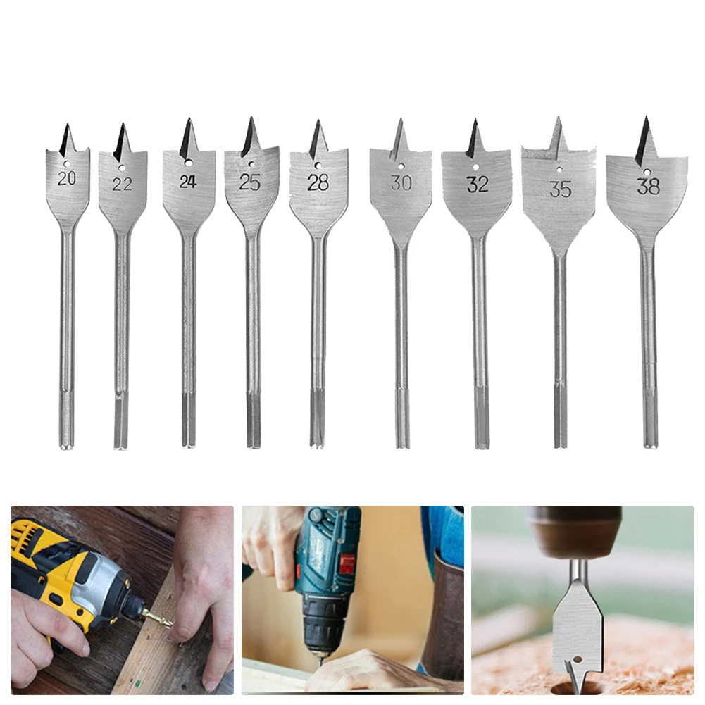 Woodwork Flat Wood Drill Bit Spade Woodworking Power Tool 20/22/25/28/30/32/35/38mm For Wood Timber Drilling Hex Shaped Shank
Woodwork Flat Wood Drill Bit Spade Woodworking Power Tool 20/22/25/28/30/32/35/38mm For Wood Timber Drilling Hex Shaped Shank