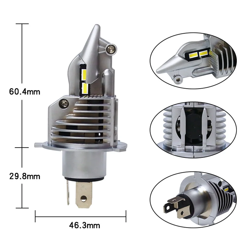 1 Pcs Motorcycle Headlight Super Bright CSP Chip High Beam Replacement Lamp H4 6500K 4-48V LED Bulb Motorbike Accessories
1 Pcs Motorcycle Headlight Super Bright CSP Chip High Beam Replacement Lamp H4 6500K 4-48V LED Bulb Motorbike Accessories