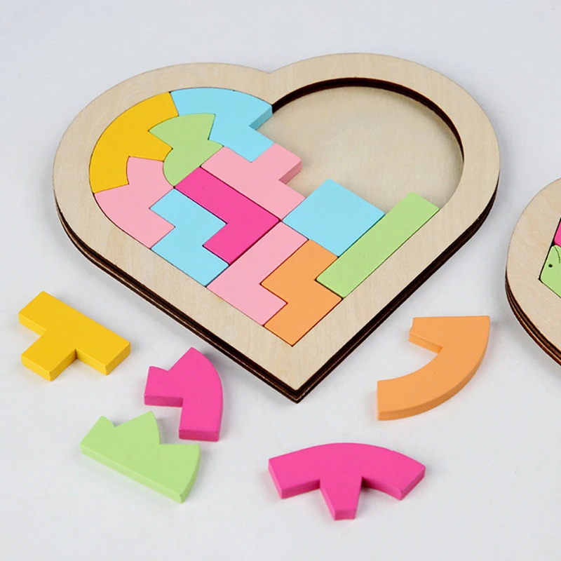 1 Set Kids Puzzle Game Colorful Jigsaw Tangram Math Toys Heart Shape Baby Educational Learning Toys
1 Set Kids Puzzle Game Colorful Jigsaw Tangram Math Toys Heart Shape Baby Educational Learning Toys