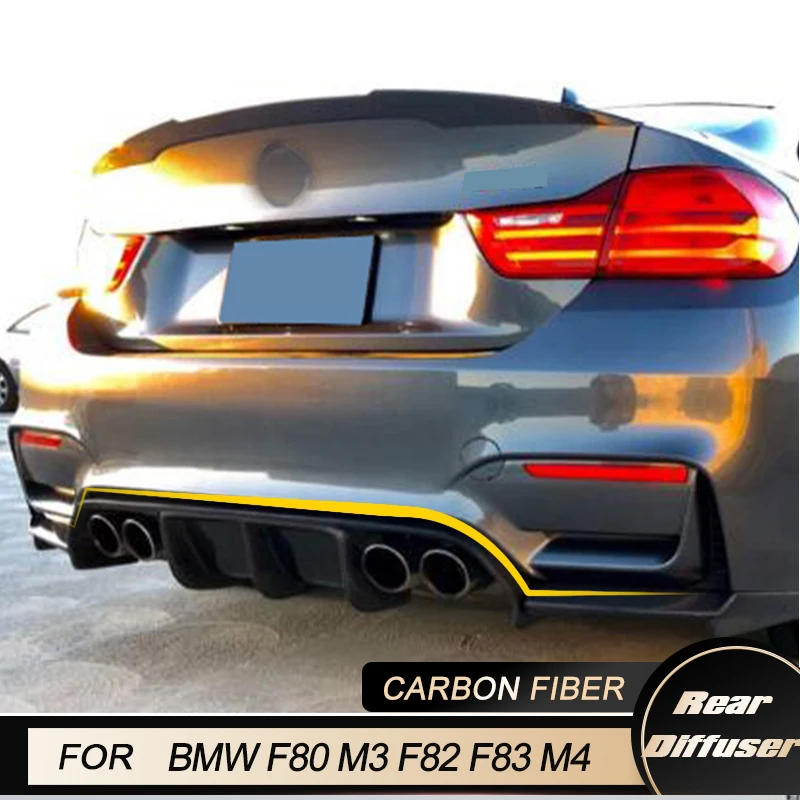 V Style Carbon Fiber Body Kit Car Rear Bumper Diffuser Lip Spoiler for BMW 3 4 Serises F80 M3 F82 F83 M4 2014-2017 Rear Splitter
V Style Carbon Fiber Body Kit Car Rear Bumper Diffuser Lip Spoiler for BMW 3 4 Serises F80 M3 F82 F83 M4 2014-2017 Rear Splitter