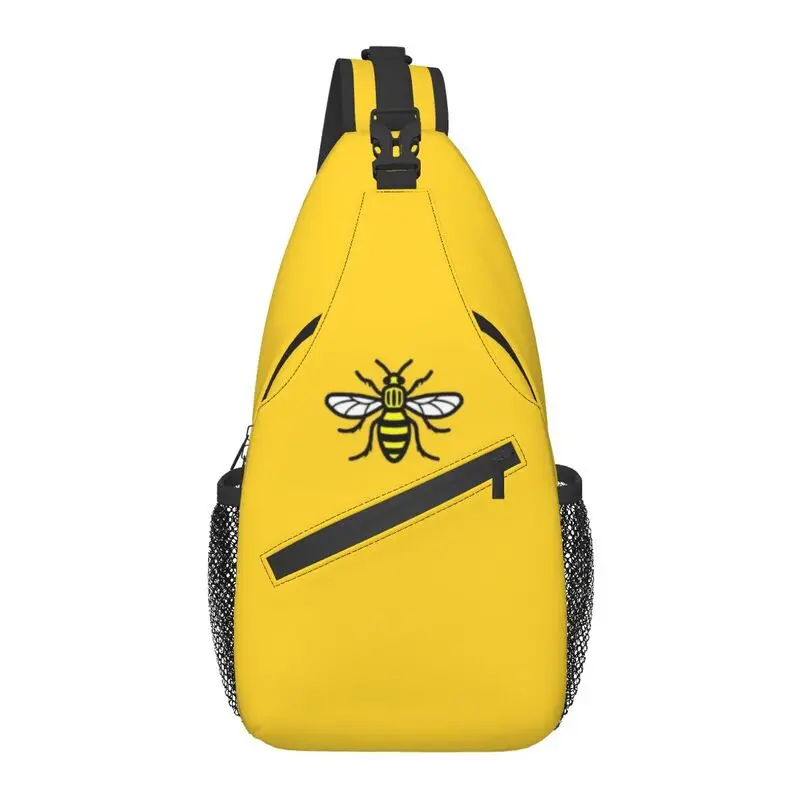 

Fashion Manchester Worker Bee Sling Crossbody Backpack Men Insect Shoulder Chest Bag for Hiking