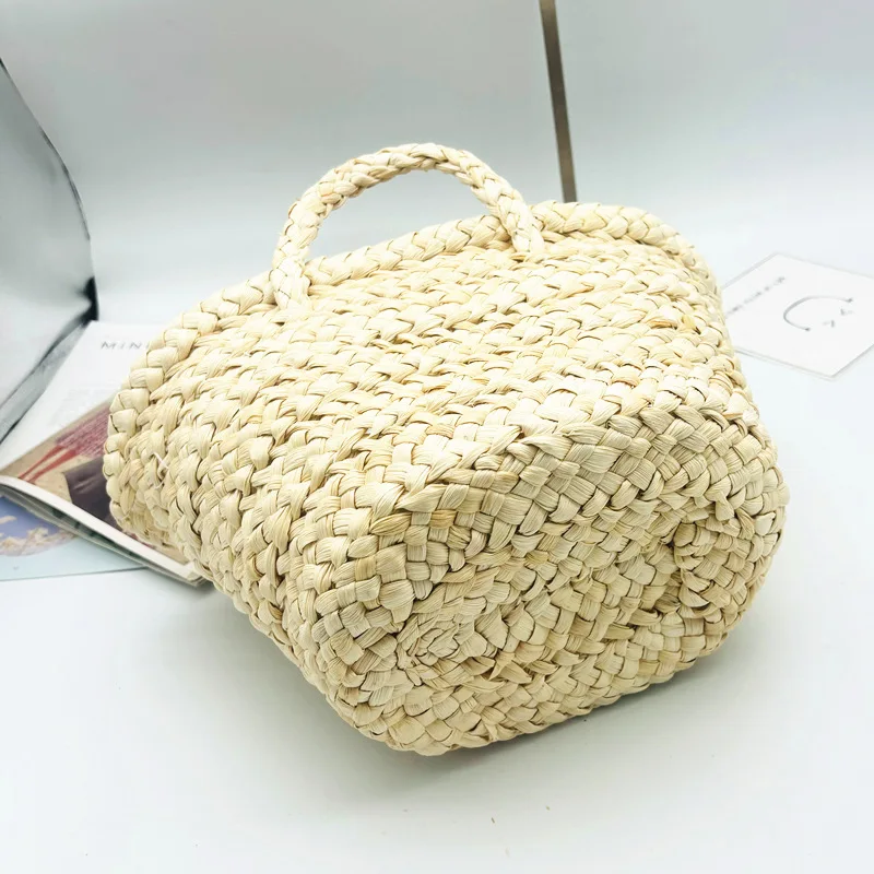 Summer Mini Woven Beach Tote - Handcrafted Straw Bag 5 Sd9a89a2be4a64c76b174e02529b96f91N