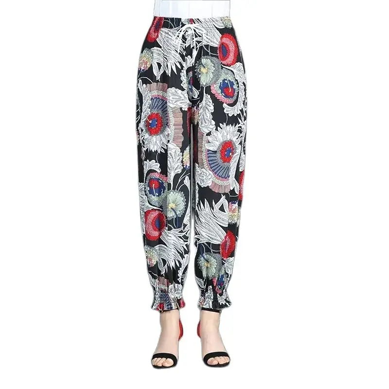 Fashion Printing Ninth Pants Female New Summer High Waist Thin Leisure Bloomers Elastic High Waist Wild Bind Feet Women's Pants
Fashion Printing Ninth Pants Female New Summer High Waist Thin Leisure Bloomers Elastic High Waist Wild Bind Feet Women's Pants
