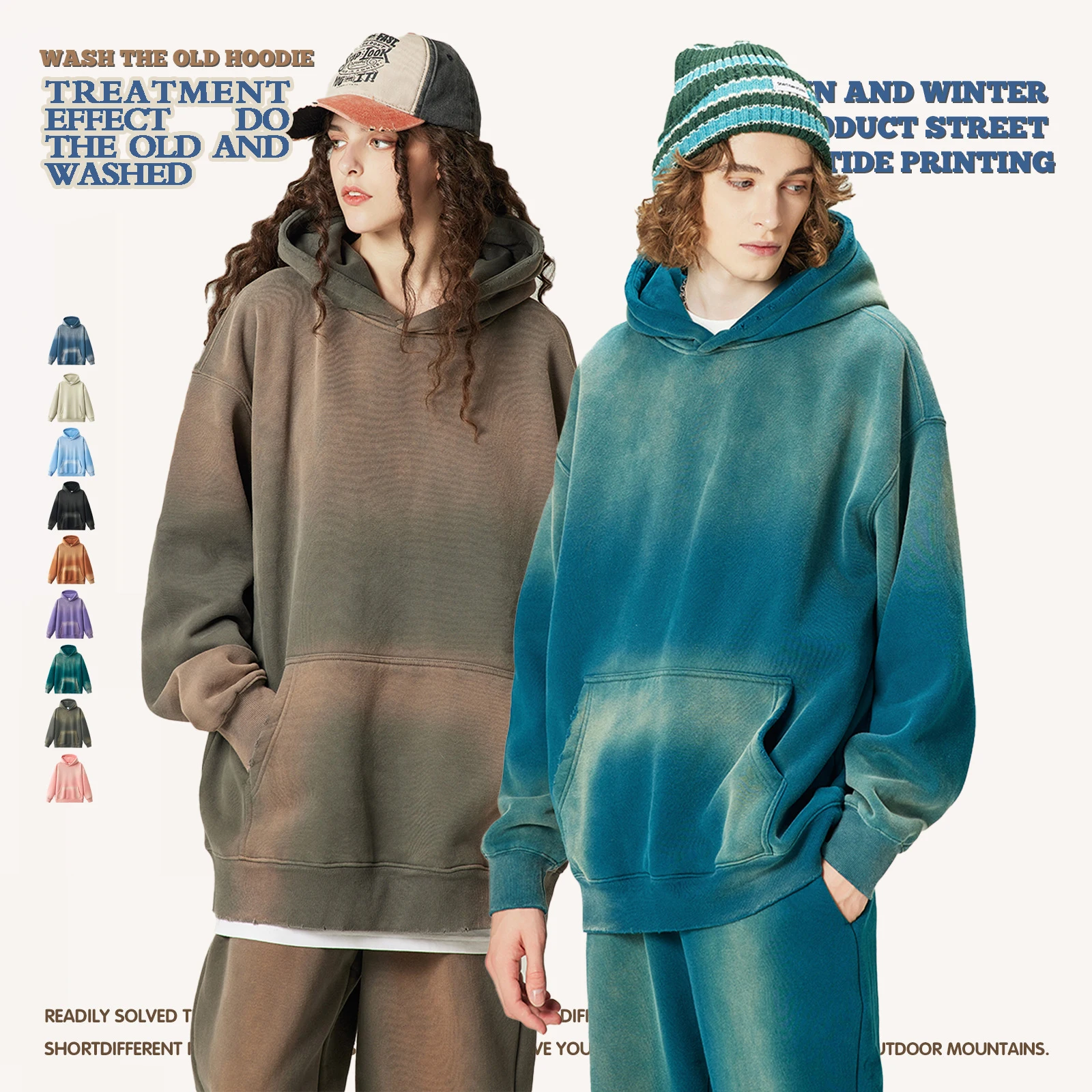 New Women Men Hoodies Harajuku Casual Sweatshirts Hip Hop Streetwear Male Hooded Pullover Tops Gradient Washed effect Worn-out
New Women Men Hoodies Harajuku Casual Sweatshirts Hip Hop Streetwear Male Hooded Pullover Tops Gradient Washed effect Worn-out