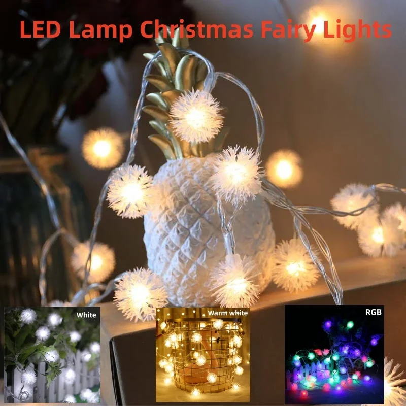 

LED String Light 3*AA battery-powered 50 LEDs Lamp Christmas Fairy Lights Chain Bulb Waterproof Outdoor Decoration