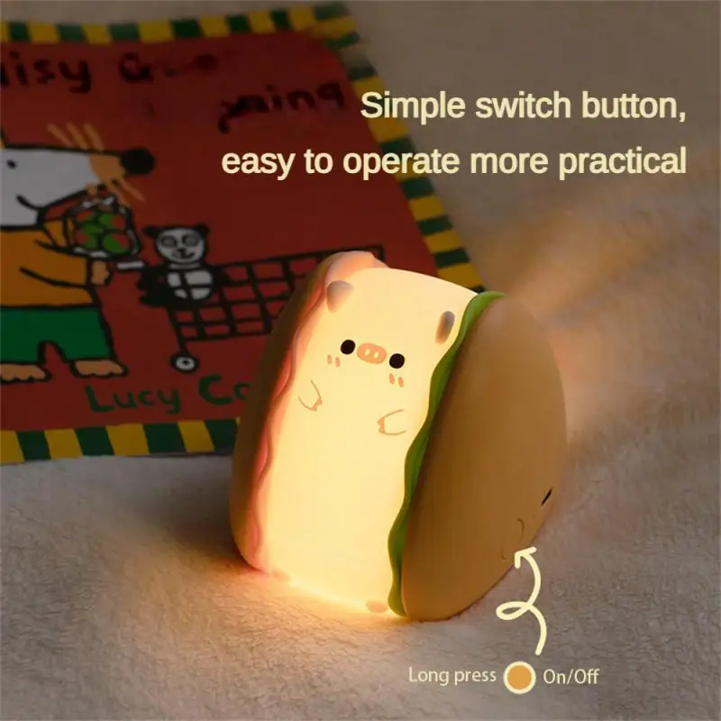 Burger Pig Convenient Usb Charging Creative Birthday Gift Nightlight Atmospheric Sleep Companion Glow Creative Gift Usb Charging
Burger Pig Convenient Usb Charging Creative Birthday Gift Nightlight Atmospheric Sleep Companion Glow Creative Gift Usb Charging