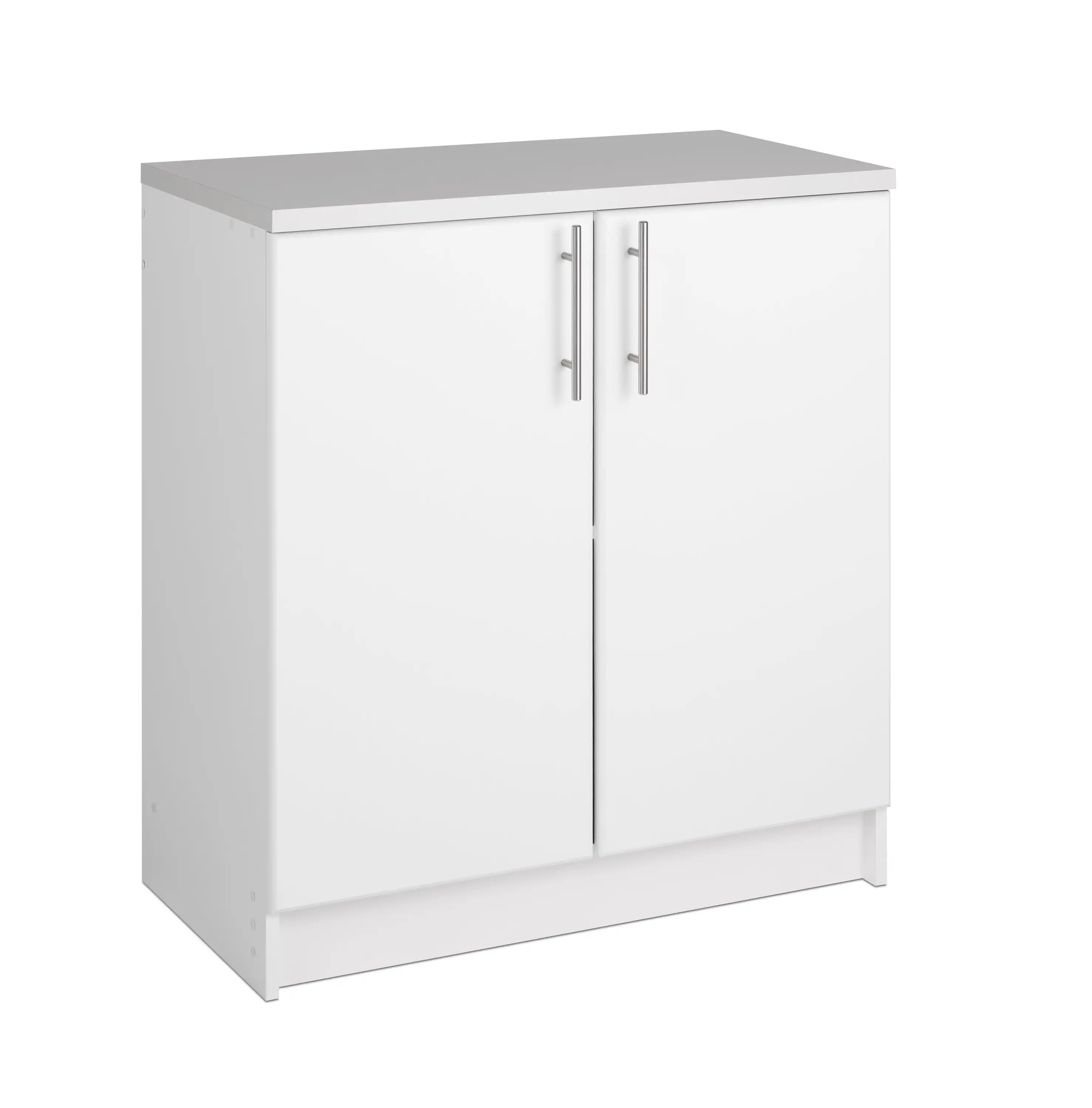 

Prepac Elite 32" Storage Cabinet White Storage Cabinet Base Bathroom with 1 Adjustable Shelf 18" D x 32" W x 36"