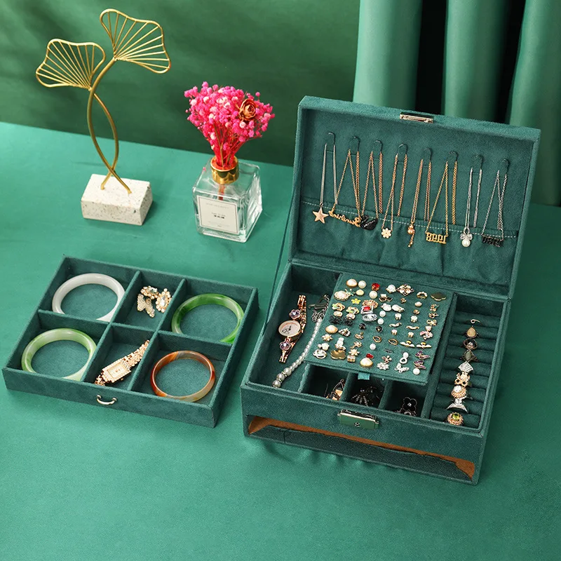 2023 Plush Vintage Jewelry Box Jewelry Organizer Display Travel Jewelry Case Boxes High-capacity Storage Jewelers Joyero
2023 Plush Vintage Jewelry Box Jewelry Organizer Display Travel Jewelry Case Boxes High-capacity Storage Jewelers Joyero