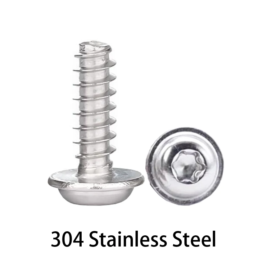 PWB ST2-2.6-3-4-5mm M2 M2.5 M3 M4 M5 304 Stainless Steel Torx Pan Slotted Round Head Self-Tapping Flat Tail Washer Screw Bolt
PWB ST2-2.6-3-4-5mm M2 M2.5 M3 M4 M5 304 Stainless Steel Torx Pan Slotted Round Head Self-Tapping Flat Tail Washer Screw Bolt
