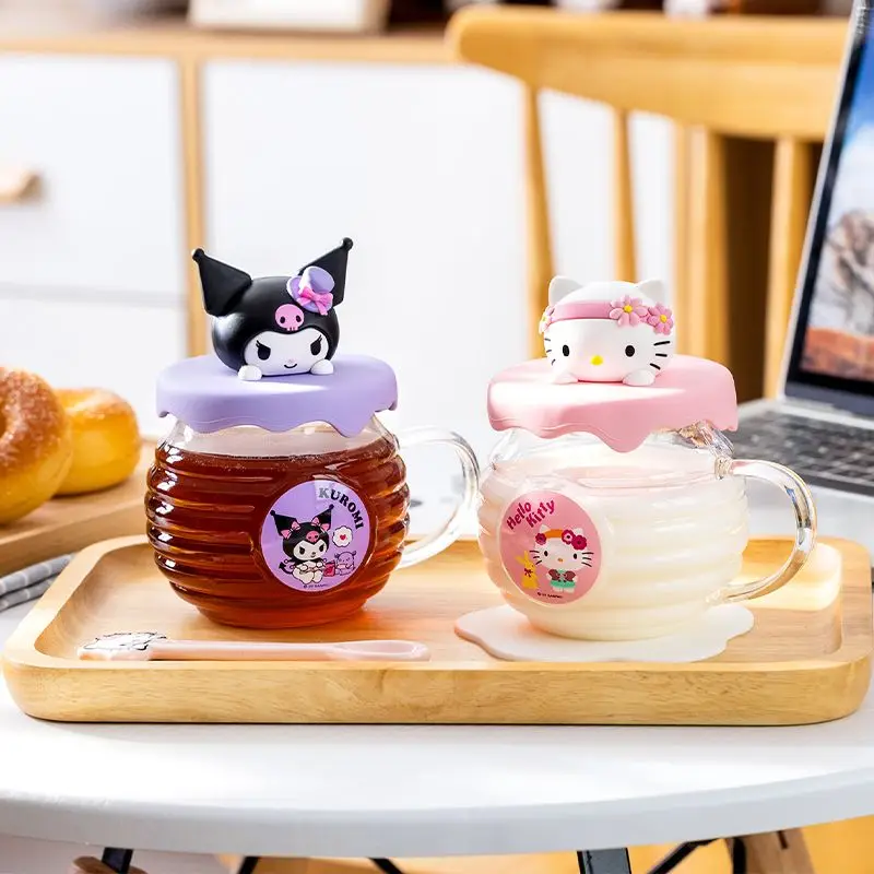 420Ml Kawaii Sanrios Hello Kittys Honey Pot Glass My Melody Anime Cartoon Student Glass Juice Heat Resistant Milk Cup Girl Gifts
420Ml Kawaii Sanrios Hello Kittys Honey Pot Glass My Melody Anime Cartoon Student Glass Juice Heat Resistant Milk Cup Girl Gifts