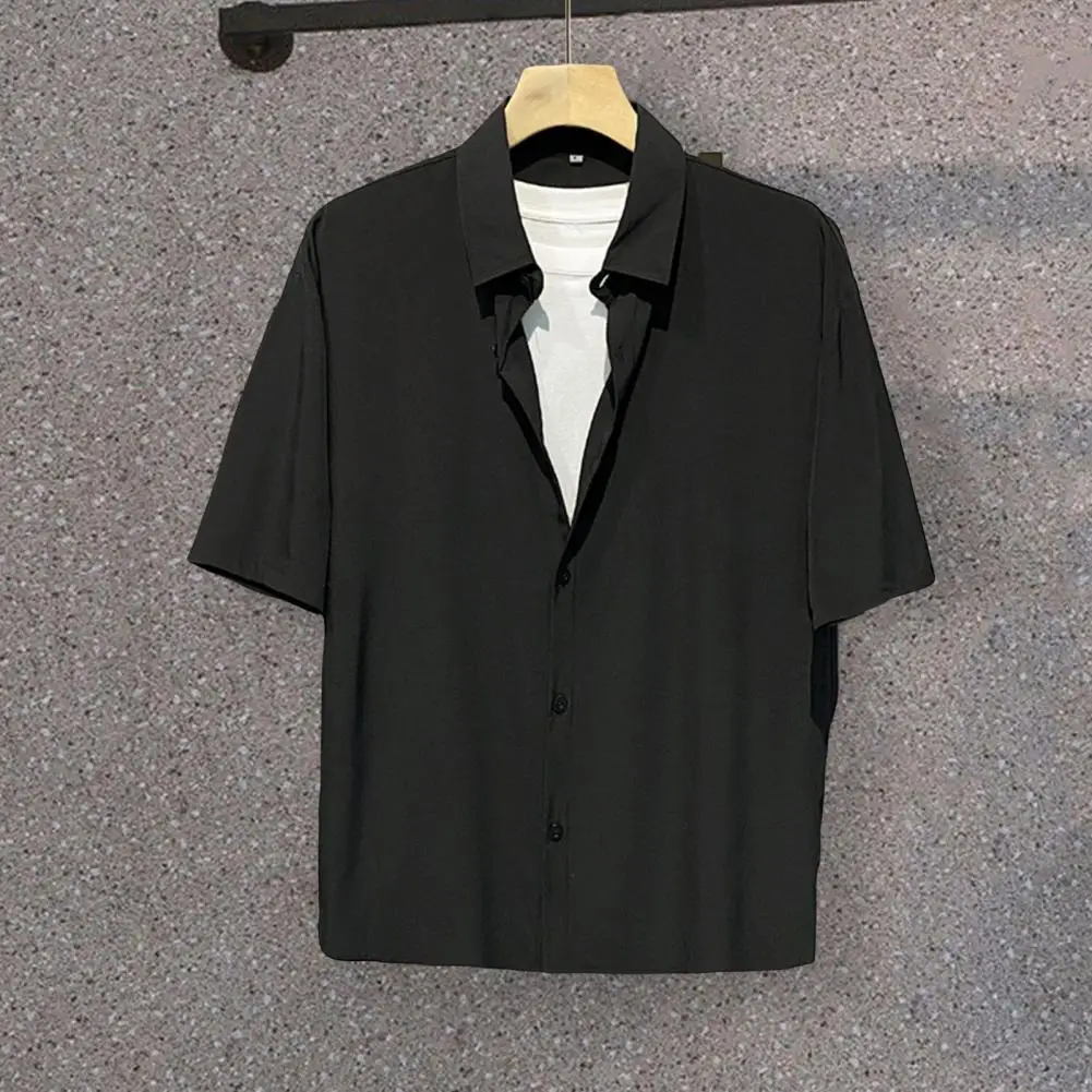 Men Summer Top Young Lapel Men Summer Top Mid Length Men Top Pure Color Men Summer Shirt Men Garment
Men Summer Top Young Lapel Men Summer Top Mid Length Men Top Pure Color Men Summer Shirt Men Garment
