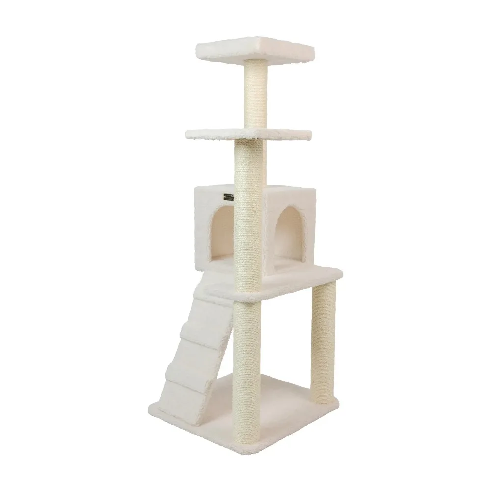 

Classic Cat Tree B5301 53 Inches, Ivory Cat Tree