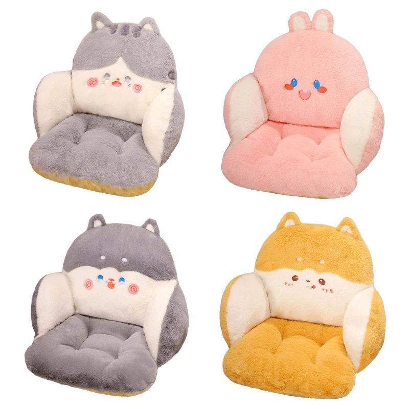 

Plushes Animal Waist Pad Chair Back Support for Women, Girls for Sleeping, Studying, Working at Home or Office F1FB