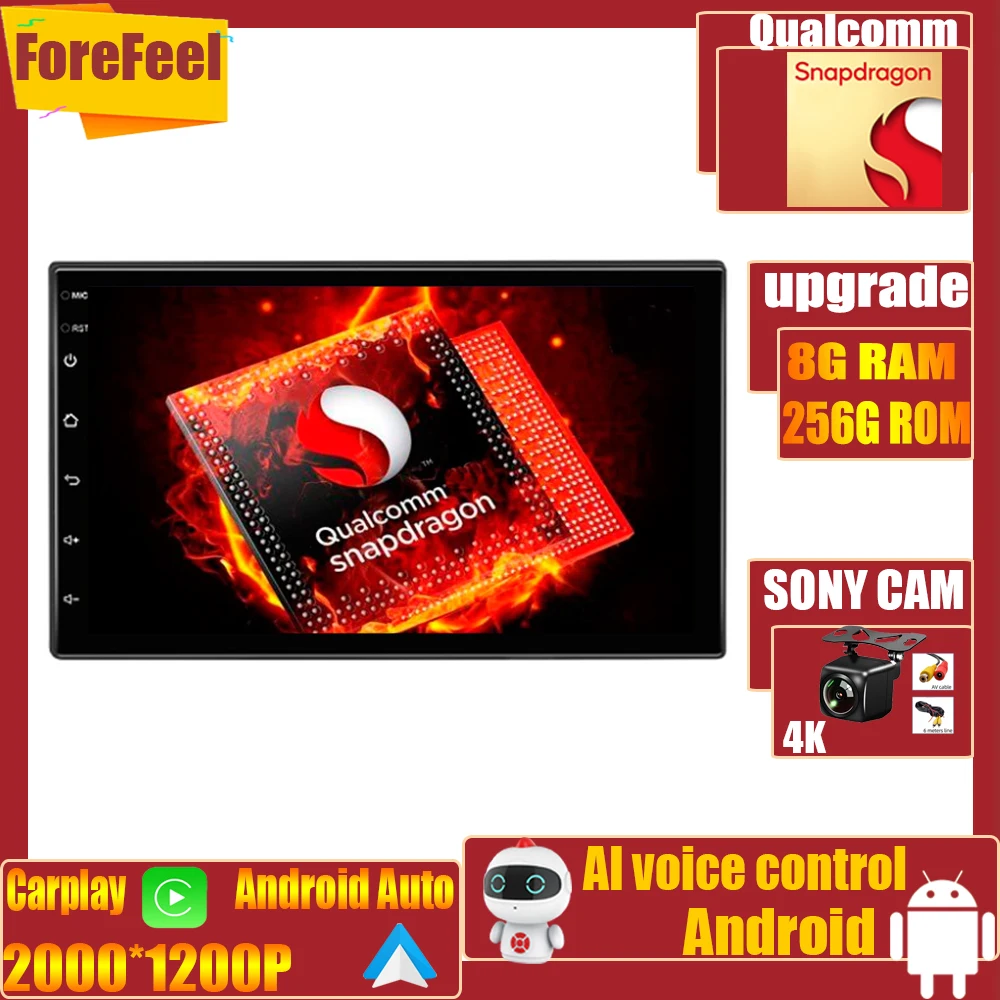 Qualcomm Snapdragon Android For Kia Hyundai Suzuki Universal Car Carplay Multimedia Player Head Unit HU IPS Screen Monitor WIFI
Qualcomm Snapdragon Android For Kia Hyundai Suzuki Universal Car Carplay Multimedia Player Head Unit HU IPS Screen Monitor WIFI