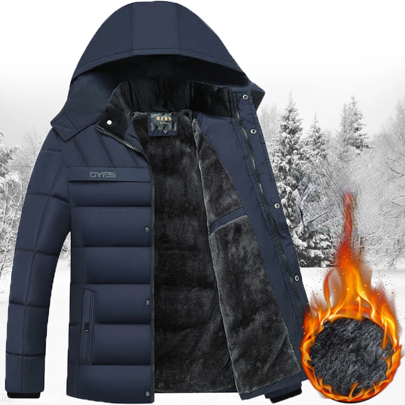 Winter Thick Warm Parka Men Fleece Hooded Bomber Jacket Winter Mens Coat Military Cargo Jackets Outerwear Streetwear Men Clothes
Winter Thick Warm Parka Men Fleece Hooded Bomber Jacket Winter Mens Coat Military Cargo Jackets Outerwear Streetwear Men Clothes