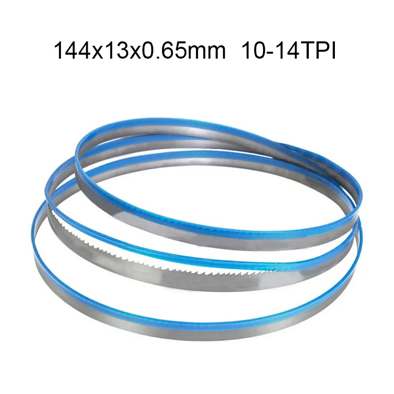 1445mm Bi Metal Bandsaw Blade 144x13x0.65mm 10-14 TPI Woodworking Tool for Cutting Metals 1pcs
1445mm Bi Metal Bandsaw Blade 144x13x0.65mm 10-14 TPI Woodworking Tool for Cutting Metals 1pcs