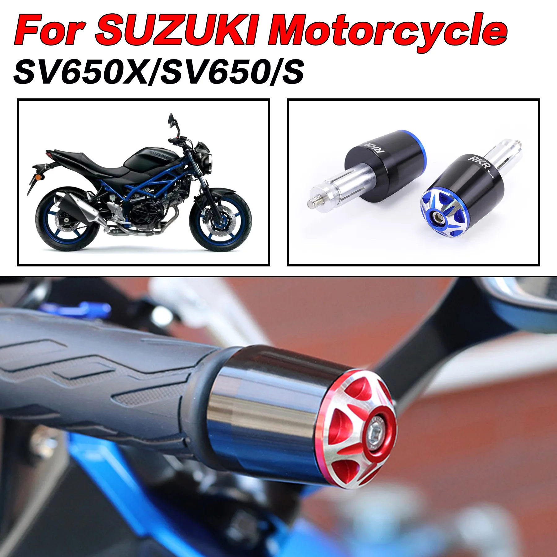 For SUZUKI SV 650 SV650X SV650/S All Years 7/8"22MM Universal Motorcycle Handlebar Grips Handle Bar End Cap Plug Accessories
For SUZUKI SV 650 SV650X SV650/S All Years 7/8"22MM Universal Motorcycle Handlebar Grips Handle Bar End Cap Plug Accessories