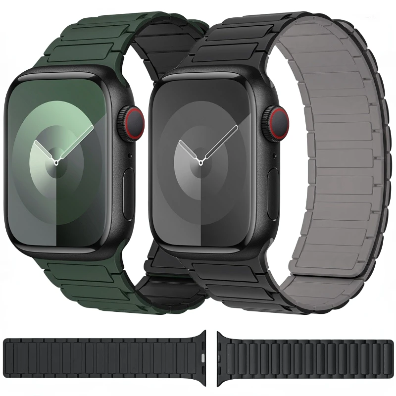 Silicone Magnetic Loop Strap For Apple Watch Band Ultra2 49mm 9 8 7 45mm 41mm Sport Bracelet iWatch 6 5 4 SE 44mm 42mm 40mm Belt
Silicone Magnetic Loop Strap For Apple Watch Band Ultra2 49mm 9 8 7 45mm 41mm Sport Bracelet iWatch 6 5 4 SE 44mm 42mm 40mm Belt