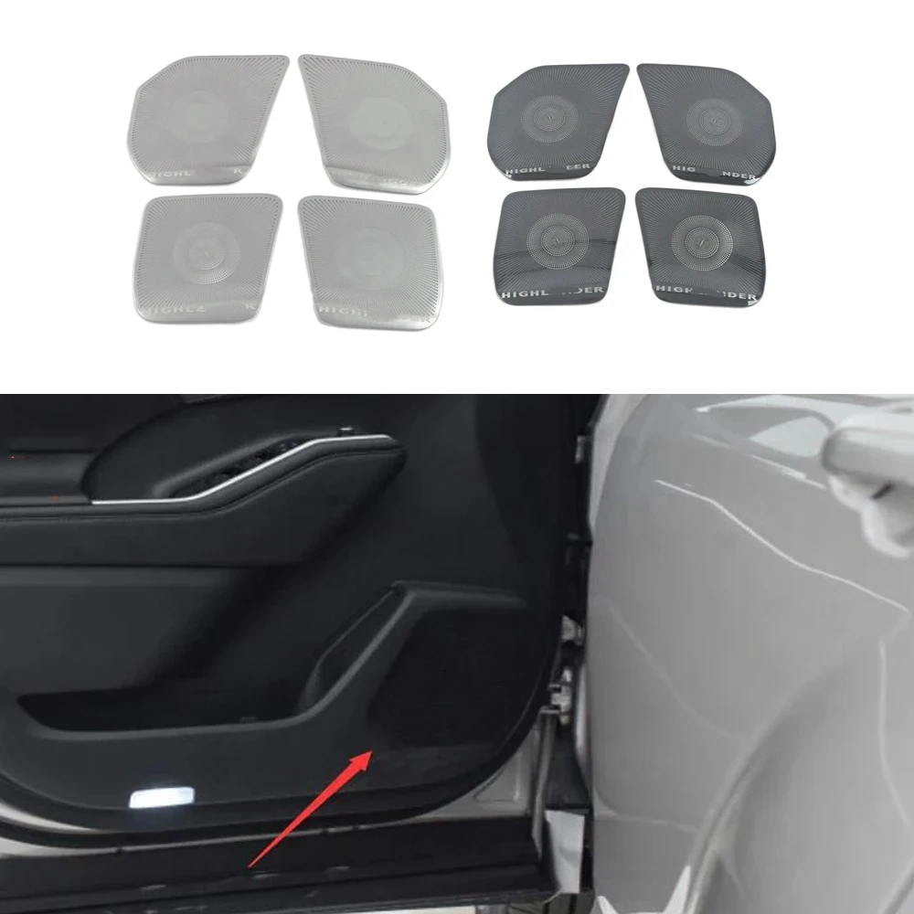 For Toyota Highlander 2015 - 2023 Car interior door speaker, four door speaker cover, stainless steel decorative accessories
For Toyota Highlander 2015 - 2023 Car interior door speaker, four door speaker cover, stainless steel decorative accessories