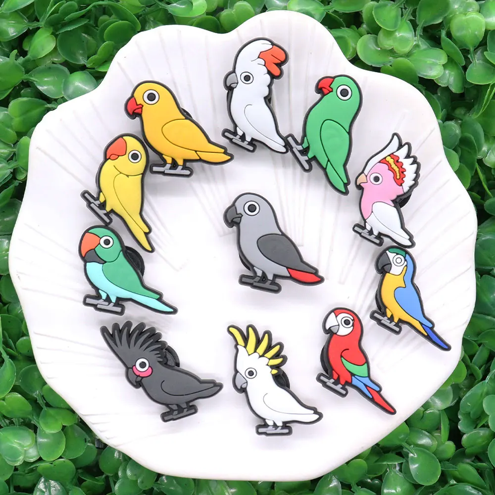 1Pcs PVC Birds Multicolor Parrots Croc Charms Buckle Clog Boys Girls Cat Mom Shoe Decorations Fit Jibz Party Present
1Pcs PVC Birds Multicolor Parrots Croc Charms Buckle Clog Boys Girls Cat Mom Shoe Decorations Fit Jibz Party Present