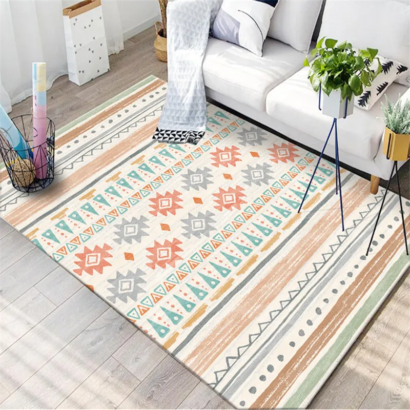 

Nordic Style Carpet Bedroom Sofa Coffee Table Study Room Floor Mat Persian Style Livingroom Carpet Home Decor Vintage Rugs