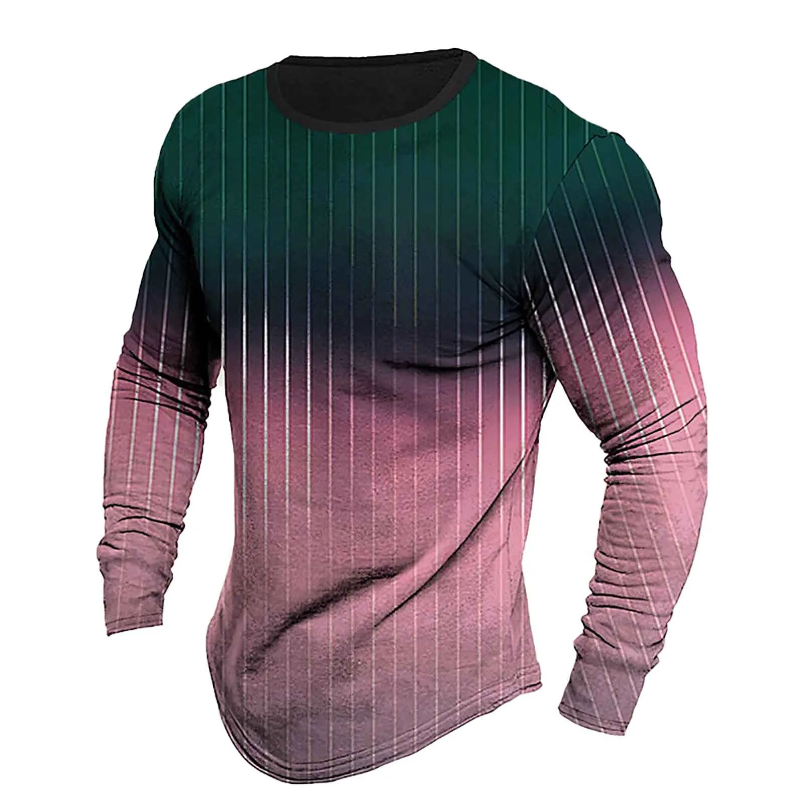 Mens Long Sleeve T-Shirts Fashion Striped Color Gradient Crewneck Tees Men'S Classic Daily Homewear Casual Retro Sportswear
Mens Long Sleeve T-Shirts Fashion Striped Color Gradient Crewneck Tees Men'S Classic Daily Homewear Casual Retro Sportswear