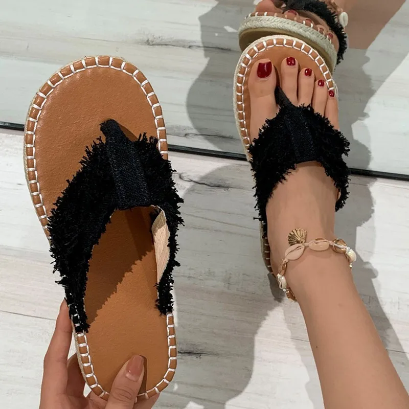 Women Flat Straw Clip Toe Flip Flops 2023 Summer Bohemian Style Casual Beach Slippers New Outdoor Sandals Woman Platform Slides
Women Flat Straw Clip Toe Flip Flops 2023 Summer Bohemian Style Casual Beach Slippers New Outdoor Sandals Woman Platform Slides