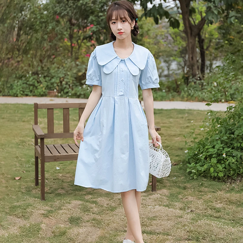 2023 Academy Style Sweet Cute Double Doll Neck Short Dress Medium Long Bubble Sleeve Free Shipping
2023 Academy Style Sweet Cute Double Doll Neck Short Dress Medium Long Bubble Sleeve Free Shipping