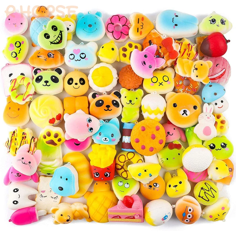 

Kawaii Squishy Toys 5/10 PCS Colorful Soft Cream Scented Slow Rising Food Animals Stress Relief Squeeze Toys Party Gift for Kids