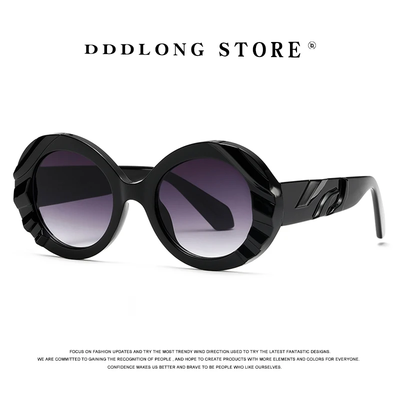 

DDDLONG Retro Fashion Round Sunglasses Women Men Sun Glasses Classic Vintage Goggles UV400 Outdoor Shades D439