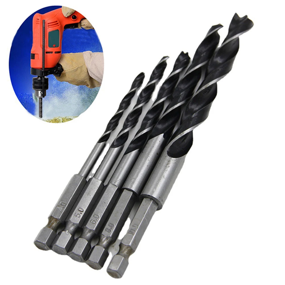 For Woodworking Drilling Drill Bits Three-pointed /10mm /5mm 5 Piece Set Hex Shank Three Point Woodworking Drill
For Woodworking Drilling Drill Bits Three-pointed /10mm /5mm 5 Piece Set Hex Shank Three Point Woodworking Drill